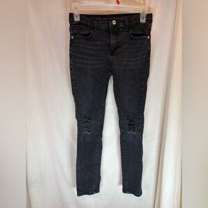 Art Class Jeans Girls 12 Black Denim Distressed Skinny Jeans